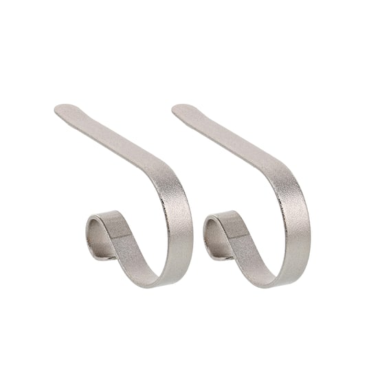 Original MantleClip&#xAE; Glimmer Silver Stocking Holders, 2ct.